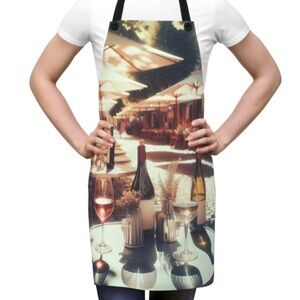 Wine-Themed Kitchen Apron